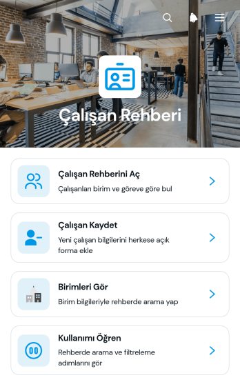 Çalışan Rehberi Uygulama Șablonu