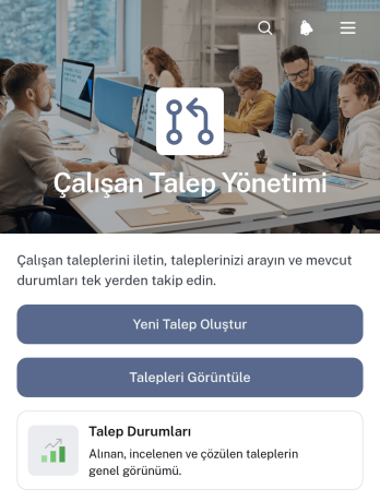 Çalışan Talep Yönetimi Uygulama Șablonu