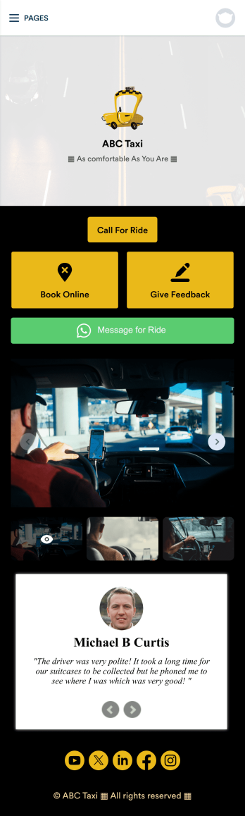 Call a Taxi App Template