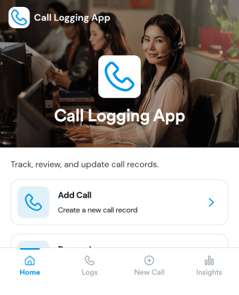 Call Logging App Template