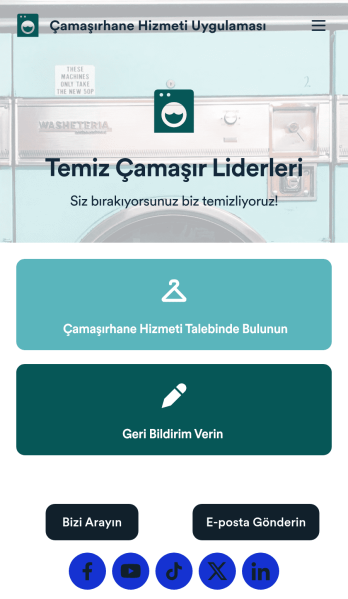 Çamaşırhane Hizmeti Uygulama Șablonu