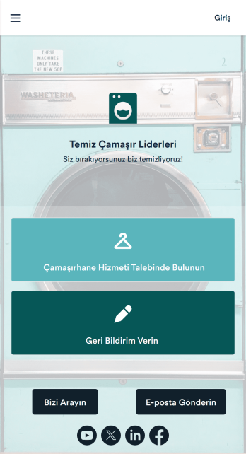 Çamaşırhane Hizmeti Uygulama Șablonu