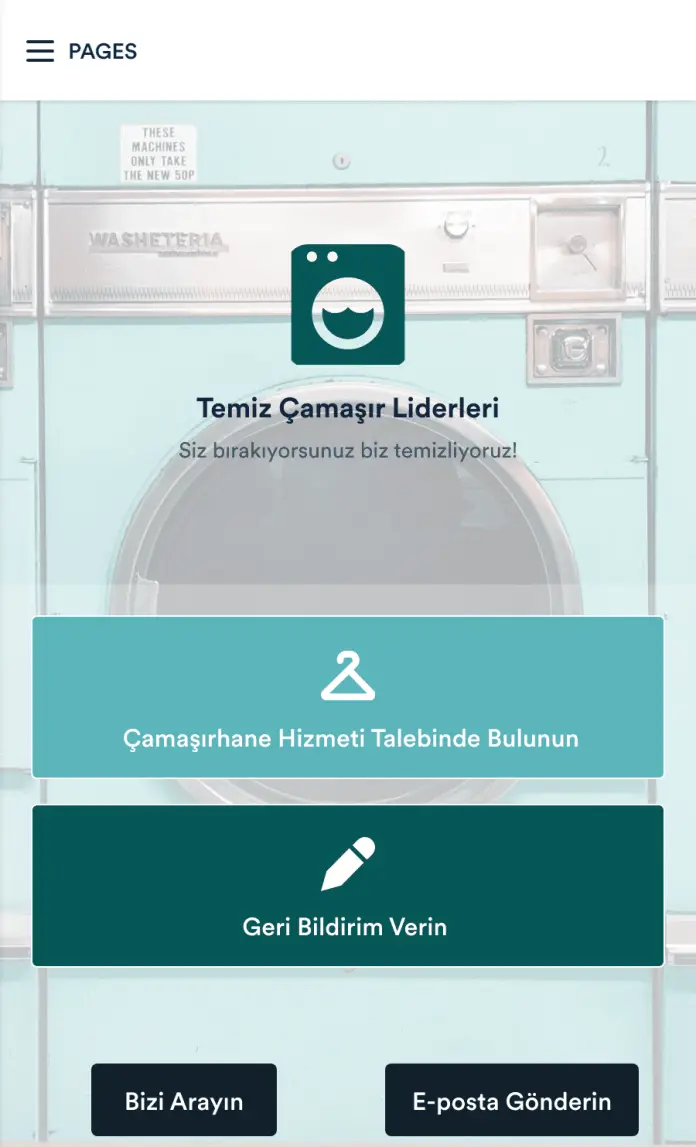 Çamaşırhane Hizmeti Uygulaması