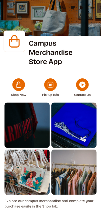 Campus Merchandise Store App Template