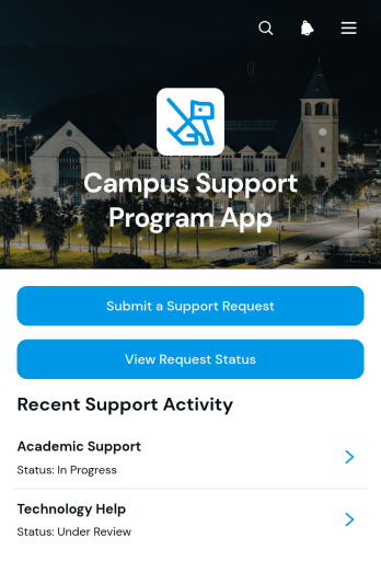 Campus Support Program App Template
