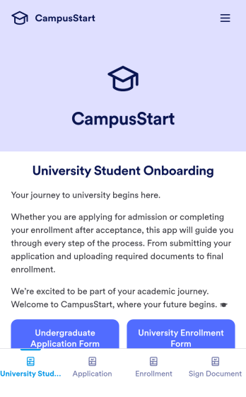 CampusStart App Template