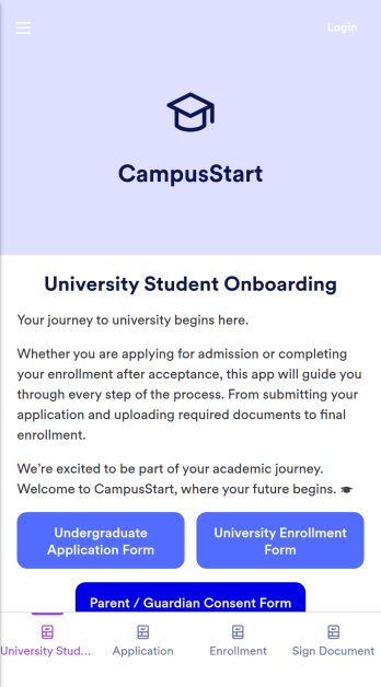 CampusStart App Template