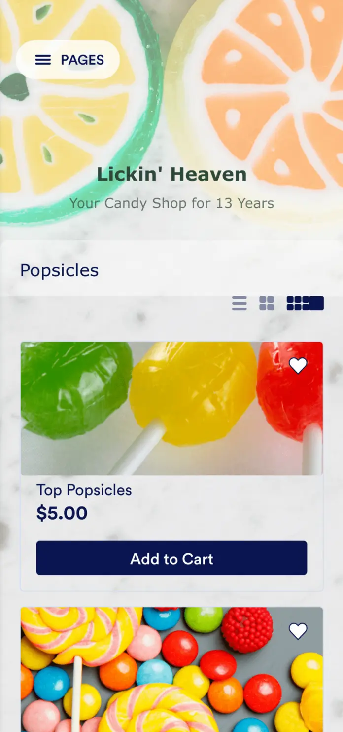 Candy Shop App