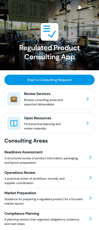 Cannabis Consulting App Template