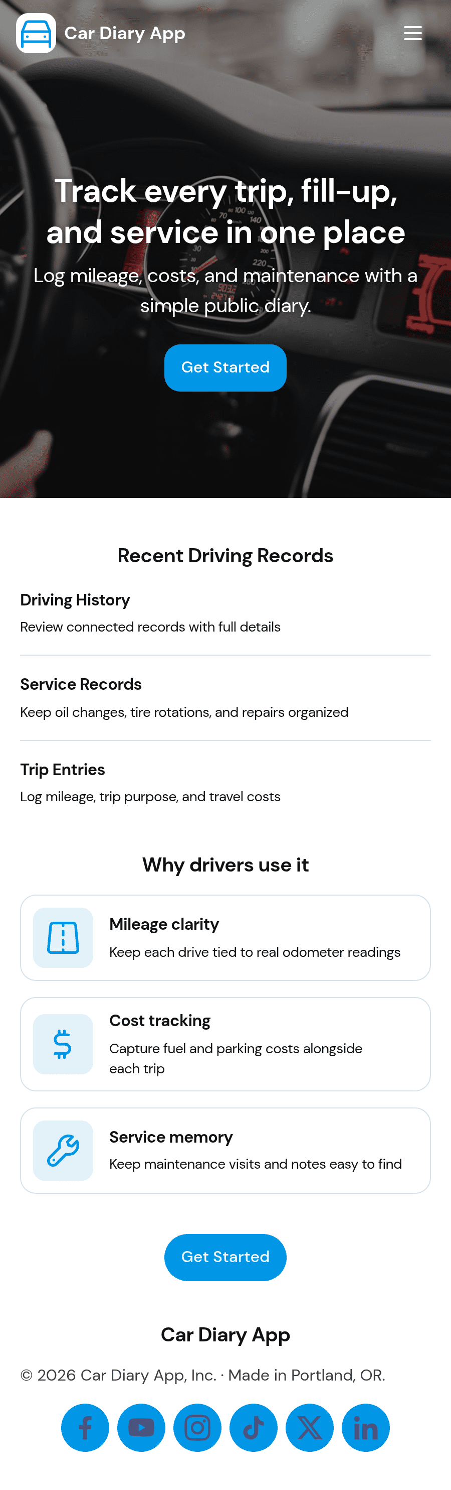 Car Diary Format Rimc Car Diary App Template | Jotform