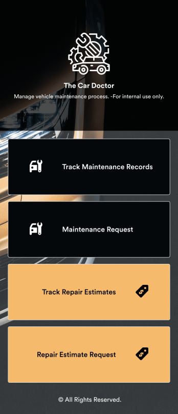 Car Maintenance App Template