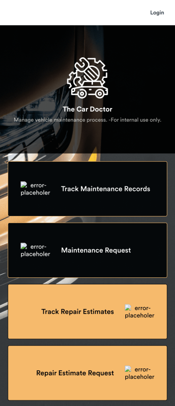 Car Maintenance App Template