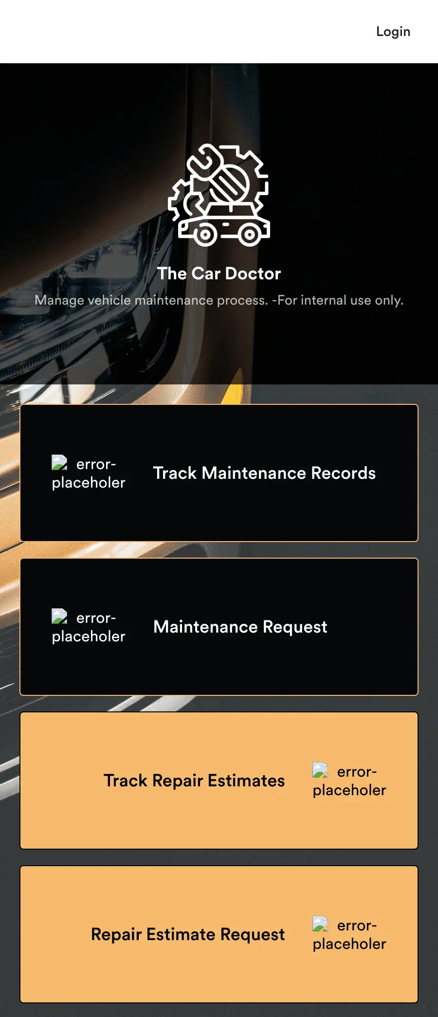 Car Maintenance App Template Jotform