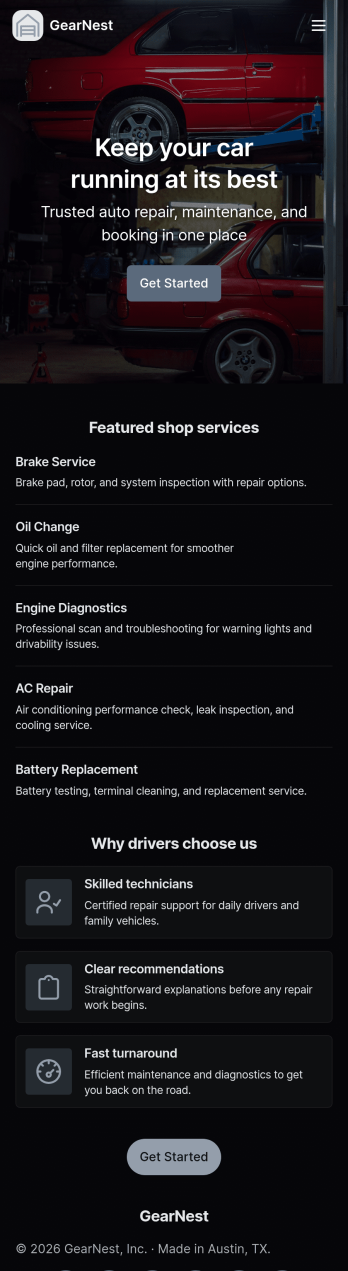 Car Mechanic App Template