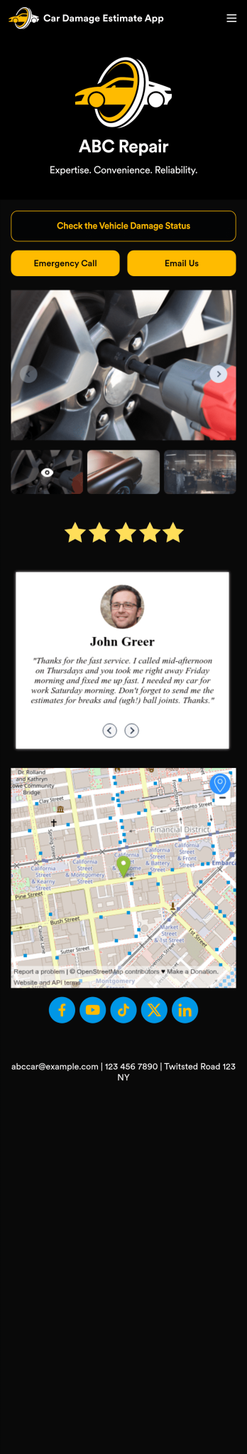 Car Repair Estimate App Template