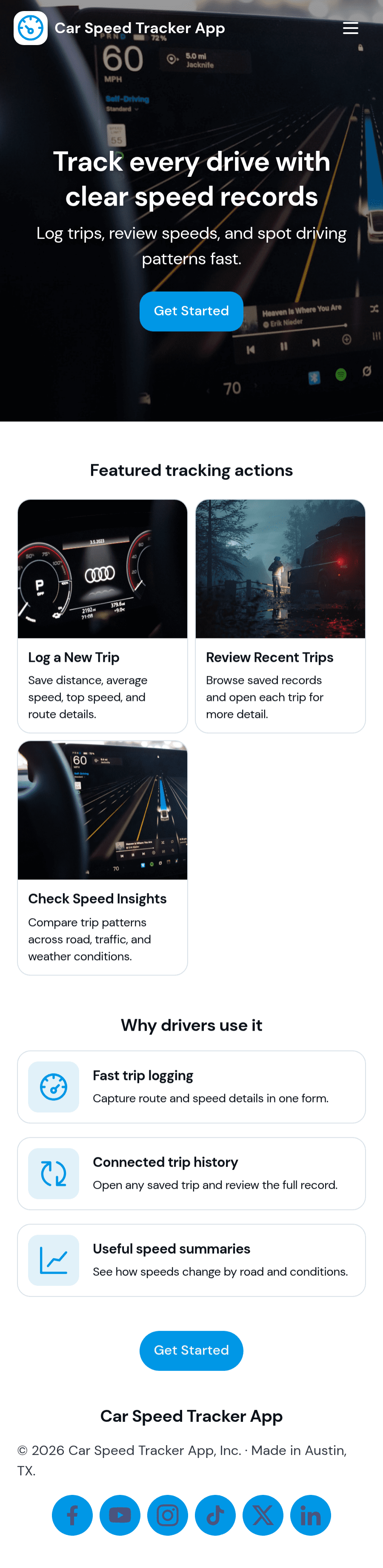 Car Speed Tracker App Template | Jotform