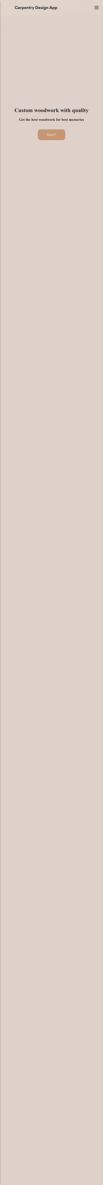Carpentry Design App Template
