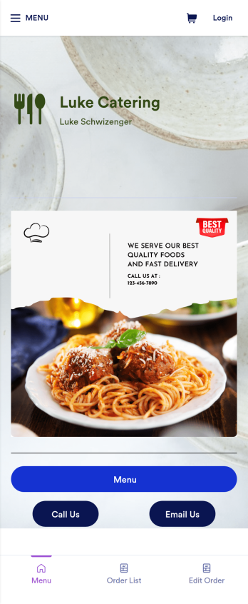 Catering App Template