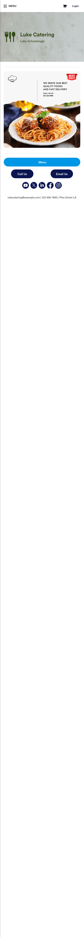 Catering App Template