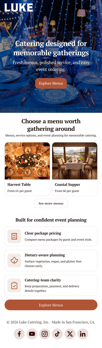Catering App Template