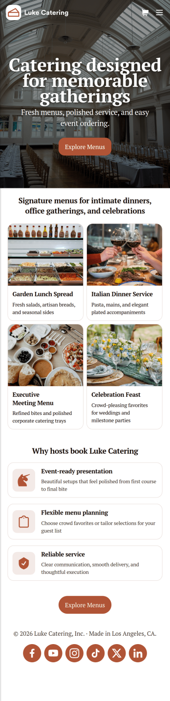 Catering App Template