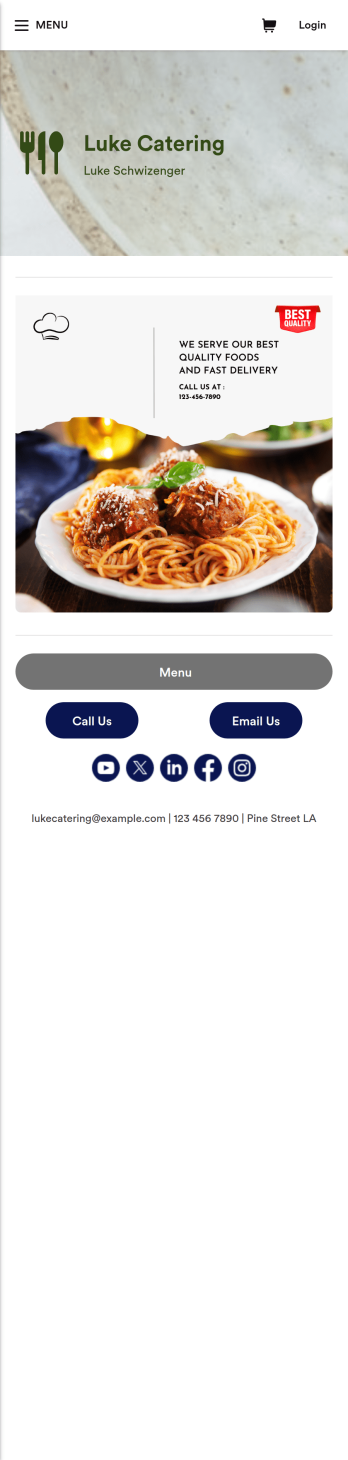 Catering App Template