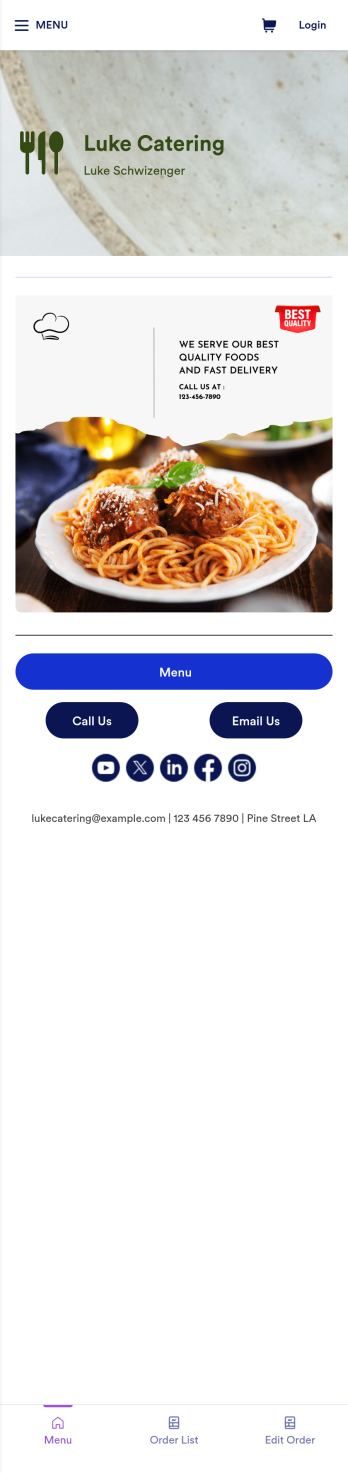 Catering App Template