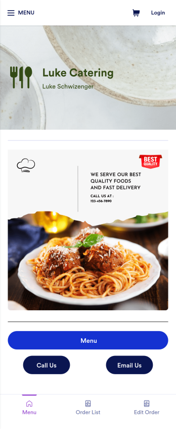 Catering App Template