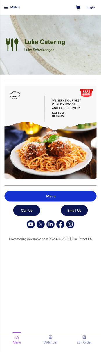 Catering App Template