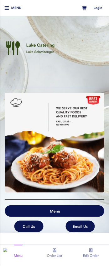 Catering App Template