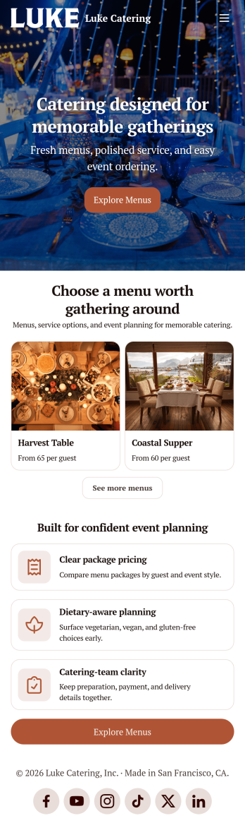 Catering App Template