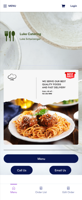 Catering App Template