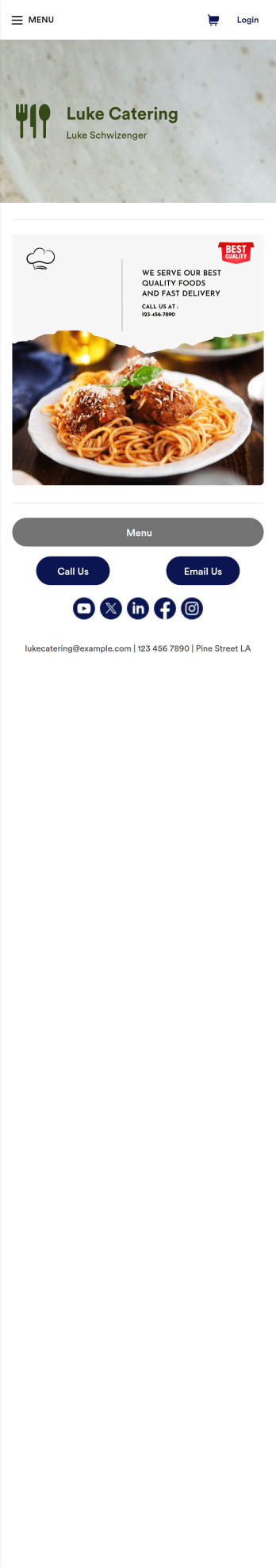 Catering App Template