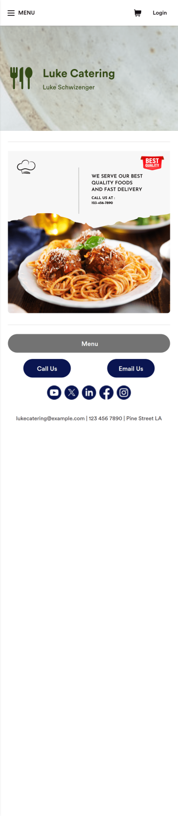 Catering App Template