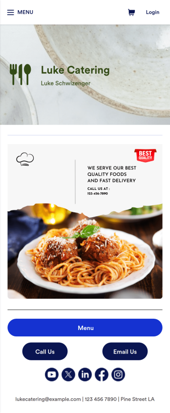 Catering App Template