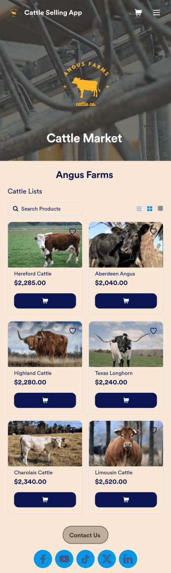 Cattle Selling App Template