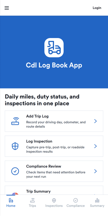 Cdl Log Book App Template