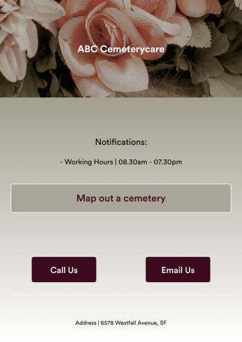 Cemetery Mapping App Template