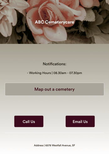 Cemetery Mapping App Template
