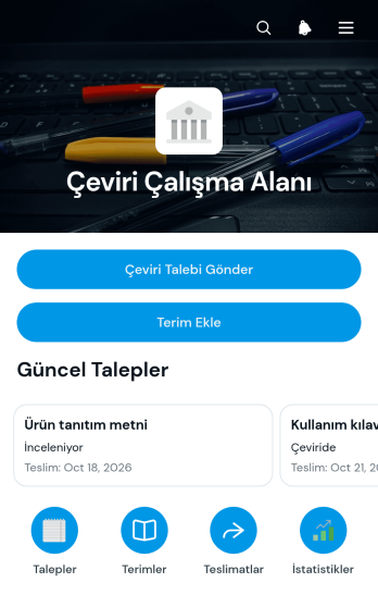 Çeviri Çalışma Alanı Uygulama Șablonu
