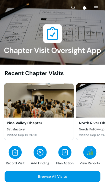 Chapter Visit Oversight App Template