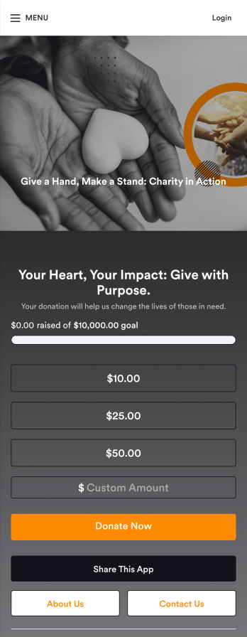 Charity Donation App Template