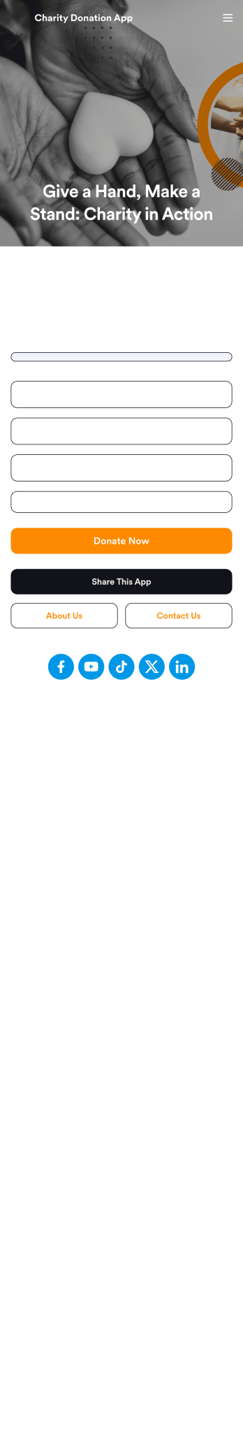 Charity Donation App Template