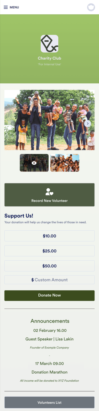 Charity Management App Template