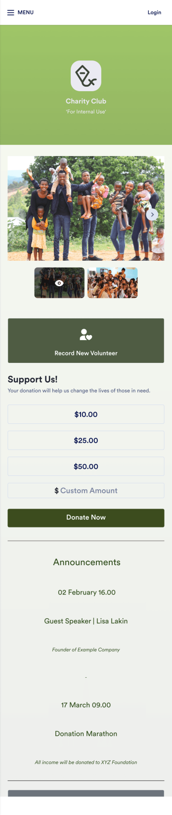 Charity Management App Template