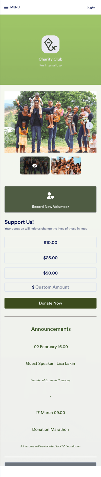 Charity Management App Template