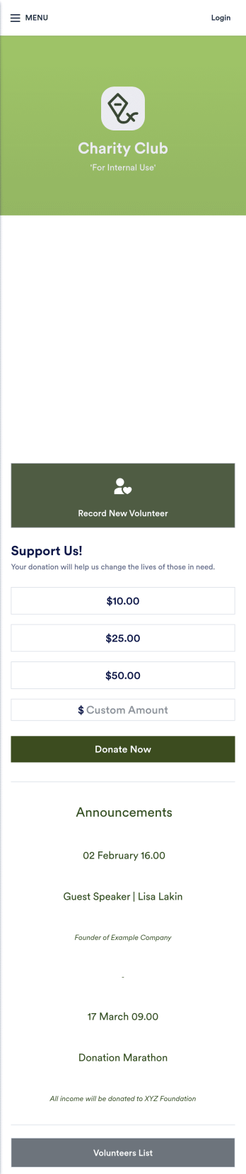 Charity Management App Template