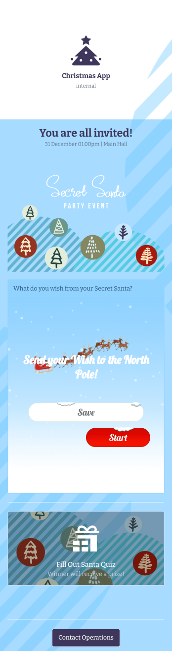 Christmas App Template