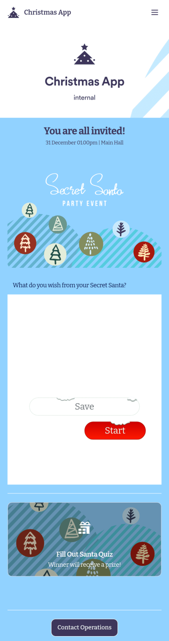 Christmas App Template