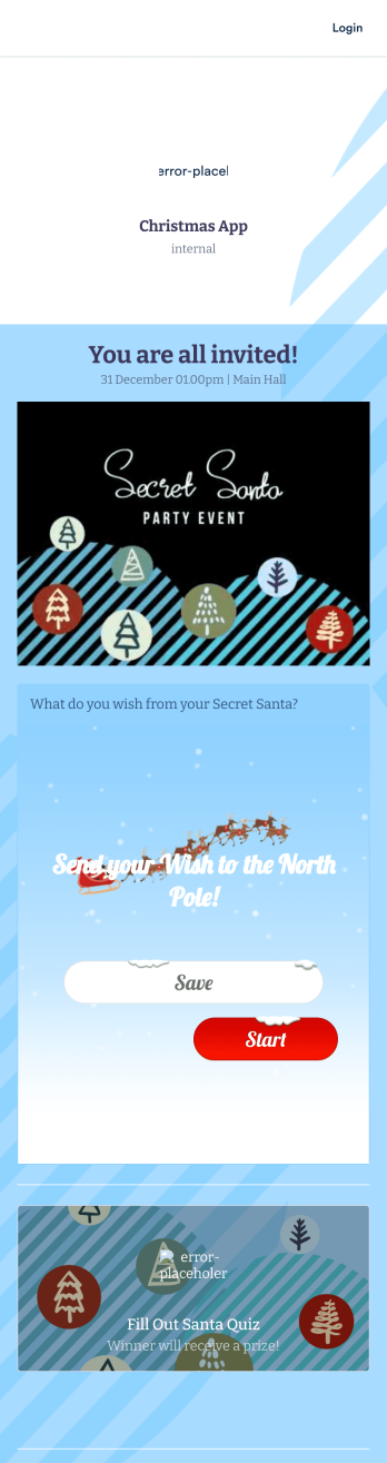 Christmas App Template